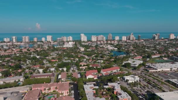 Havadan Geniş Açı Napoli Nin Banliyösü Florida Daki Mahalleler Gayrimenkul — Stok video