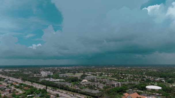 Badai Awan Tropis Siang Hari Pembentukan Badai Petir Depan Wide — Stok Video