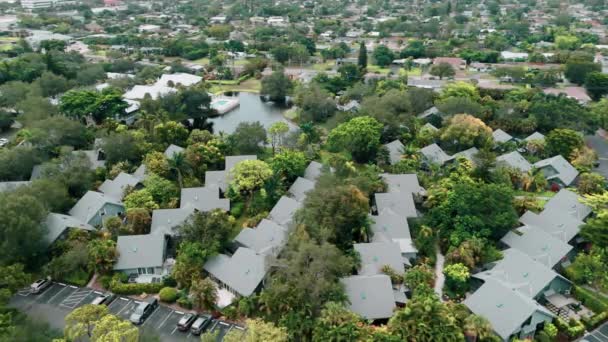 Napoli Deki Evlerin Havadan Çekilmiş Görüntüleri Florida Nın Lüks Mahalleleri — Stok video