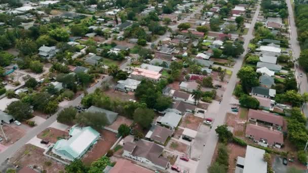 Letecký Záznam Homes Neapoli Floridě Záběry Realit Vysoce Kvalitní Záběry — Stock video