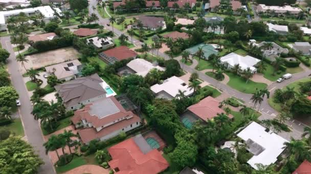 Aerial Footage Homes Naples Bairros Flórida Imobiliária Imagens Alta Qualidade — Vídeo de Stock