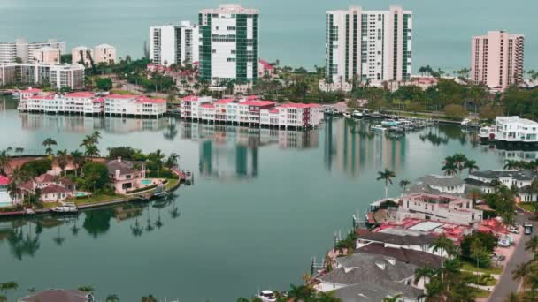 Drone Homes Naples Quartiers Floride Banlieues Immobilier Photo Aérienne Images — Video