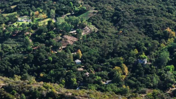 Vista Aerea Colline Montagne Remote Nella Contea Santa Barbara California — Video Stock