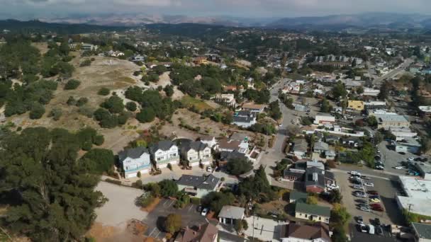 Aerial Wide View Suburban Residential Modern Subdivision House Neighbourhood Street — Wideo stockowe