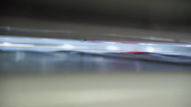 Reklam filmlerinin üretildiği büyük bir yazıcıya yakın çekim. Yüksek kalite 4k görüntü