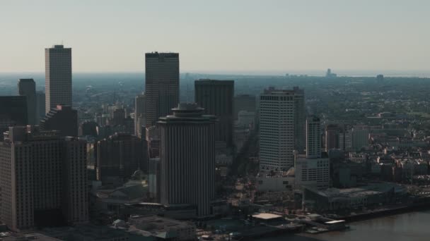 Element Downtown City Skyline New Orleans Louisiana Aerial Shot New — Αρχείο Βίντεο