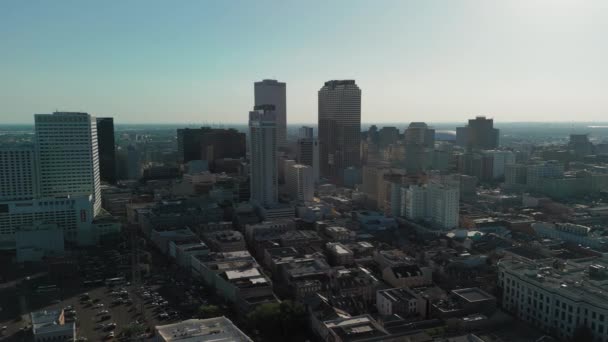 Vue Aérienne Fleuve Mississippi Centre Ville Nouvelle Orléans États Unis — Video