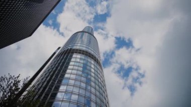 Chicago şehir merkezinin elementleri. Chicago 'da bir sürü yüksek binası olan bir nehir. Yukarıdan aşağı. Şikago İl. ABD. 20 Mayıs 2024. Yüksek kalite 4k görüntü