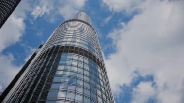 Chicago şehir merkezindeki elementler, Chicago 'daki yüksek binalar. Yukarıdan aşağı. - Evet. Yüksek kalite 4k görüntü