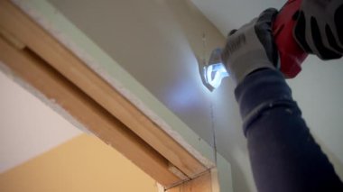 Tadilat Projesi için Apartman Duvarı Yıkımı. Yüksek kalite 4k görüntü