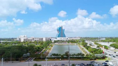 Miami 'deki Seminole Hard Rock Otel ve Kumarhanesi' nin havadan görünüşü. Miami mi? Florida mı? ABD 2 Nisan 2025. Yüksek kalite 4k görüntü