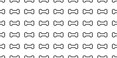 Köpek kemiği, dikişsiz ayak izi, buldog, buldog, yavru köpek, oyuncak, karikatür, karalama, hediye kâğıdı, duvar kâğıdı, döşeme, arkaplan çizimi, izole edilmiş.