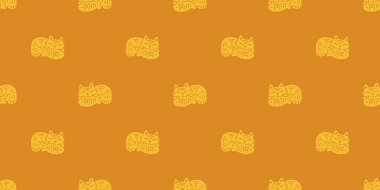 Kedi desensiz kedi yavrusu Taiyaki yemek vektörü Calico Napo çizgi film karakteri. Evcil hayvan cinsi, kağıt kaplama arka planı. Duvar kağıdı karalama eşarbı.