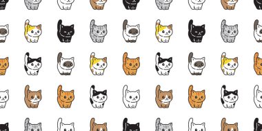 Kedi pürüzsüz desenli. Yavru kedi. Çizgi film karakteri. Evcil hayvan hediyesi.