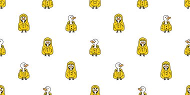 Ördek desensiz yağmurluk, su geçirmez ördek duş, banyo, tavuk, kuş, vektör kağıt, eşarp, karalama, karikatür, hayvan çiftliği, kiremit duvar kâğıdı. Arka plan çizimleri.