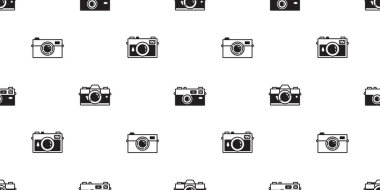 kamera filmi kusursuz desenli fotoğrafçı vektör fotoğrafçı karikatür ikon logo karalama hediye kağıttan kaplama arka plan tekrar duvar kağıdı eşarbı izole illüstrasyon tasarımı