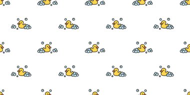 Ördek desensiz duş sabunu baloncuk ördek yüzen tavuk karikatürü vektör hayvan ambalajı kağıt eşarp karalama hayvan çiftliği fayans duvar kağıdı arka plan çizimi