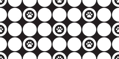 Köpek ayak izi, kedi izi, polka, nokta, yavru kedi, yavru kedi, karikatür, karalama, hediye kâğıdı, duvar kâğıdı, kaplama eşarbı, izole edilmiş illüstrasyon tasarımı.