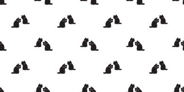 Kedi derisi desensiz kedi yavrusu Calico neko minnoş hayvan vektör karikatür karalama hediye kâğıt kaplama arka plan tekrar duvar kağıdı illüstrasyonu izole tasarım