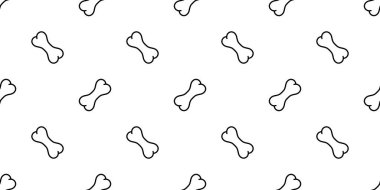 Köpek kemiği desensiz karikatür karalama vektör hediye kağıttan kaplama arka plan Duvar kağıdı illüstrasyon eşarbı izole edilmiş beyaz tasarım