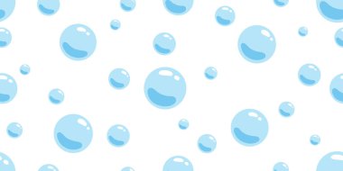 sabun köpüğü desensiz vektör soda, soda, banyo mermer, karikatür hediye kâğıt illüstrasyon duşu, duvar kâğıdı karo kaplama eşarbı izole edildi.