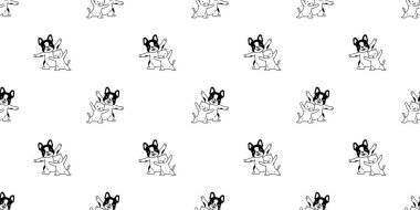Köpek kedisi desensiz, buldog gülüşü çizgi film kedisi, yavru köpek yavrusu, yavru karo, fayans kaplama kağıdı duvar kağıdı, illüstrasyon eşarbı izole tasarım.