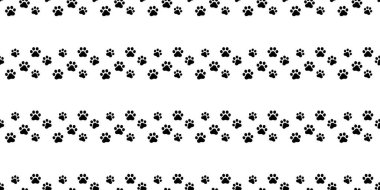 Köpek patisi, iz bırakmayan kedi ayak izi, yavru buldog, yavru buldog, yavru ayı, karikatür, karikatür, fayans, kaplama kağıdı, duvar kâğıdı, eşarp, izole tasarım.