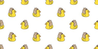 Kapibarasız ördek desenli flamingo yüzme yüzüğü şişirilebilir turuncu havuz okyanus vektör karikatür karikatür karalama kağıt kaplama arka plan Duvar kağıdı illüstrasyon eşarbı izole