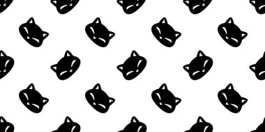 Kedisiz desenli siyah kedi yavrusu. Karikatür suratlı. Karikatür karikatür.