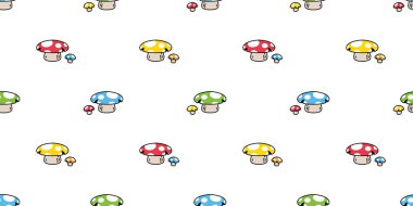 Mantar desensiz karikatür karikatür vektör sebze sebze bitki hediye kâğıt eşarp izole arka plan fayans duvar kağıdı çizim tasarımı