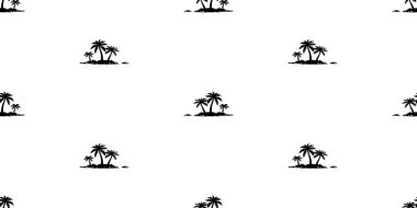 Palmiye ağacının pürüzsüz desenli hindistan cevizi ağacı ada vektörü tropikal plaj okyanusu yazı kağıt kaplama arkaplanı tekrar duvar kâğıdı karikatür eşarbı resimli tasarım