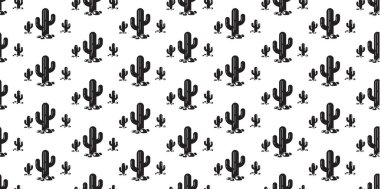 Kaktüssüz desenli çöl çiçeği bitki bahçesi karikatür taşıyıcı karo arka plan Duvar kağıdı çizim eşarbı izole tasarım