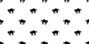 Kedisiz desenli kedi yavrusu cadılar bayramı kara cadılar bayramı karikatür hayvan resimli döşeme arka plan hediye kağıt eşarp izole tekrar duvar kağıdı