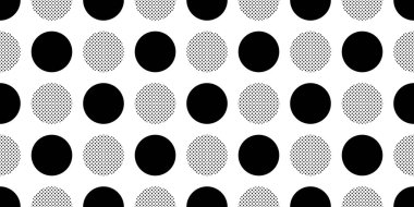 Polka noktasız desen yarım ton vektör yarım ton çizgi film karikatür karo karo arka plan Duvar kağıdı eşarbı izole edilmiş hediye kağıdı illüstrasyonu