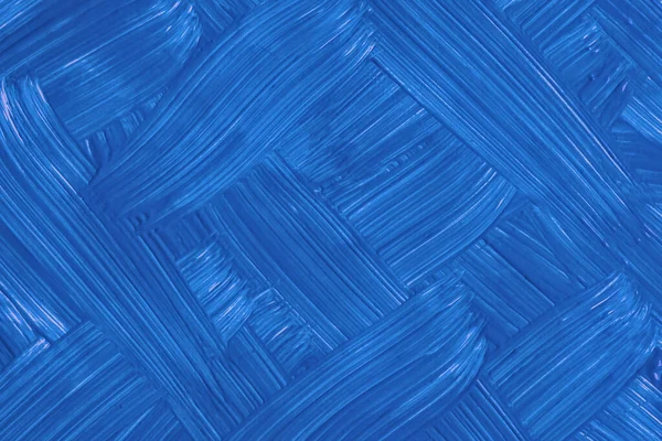 기름의 배경은 푸른색이다 캔버스 스플래시로 물감그리기 붓으로 문지르는 무늬가 해상도높은 — 스톡 사진