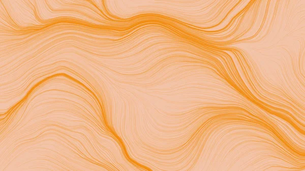 베이지 배경에 주황색 디지털 디자인 현대적 줄무늬가 물결치는 줄무늬는 파스텔의 — 스톡 사진