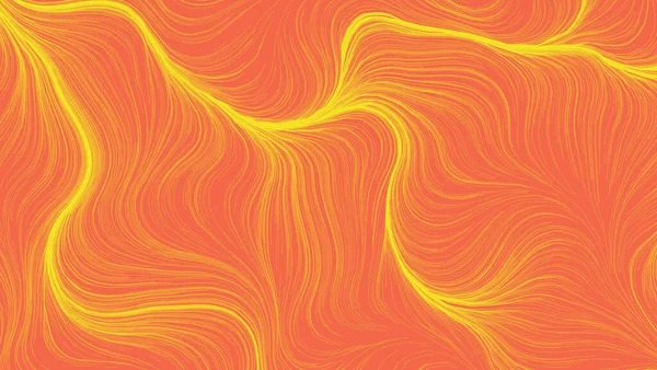 Élénk Narancssárga Elvont Háttér Háttérkép Modern Csíkokkal Vonalakkal Hullámos Csíkok — Stock Fotó