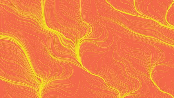 Élénk Narancssárga Elvont Háttér Háttérkép Modern Csíkokkal Vonalakkal Hullámos Csíkok — Stock Fotó