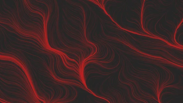 Fondo Concepto Abstracto Negro Rojo Líneas Onduladas Fondo Con Rayas —  Fotos de Stock