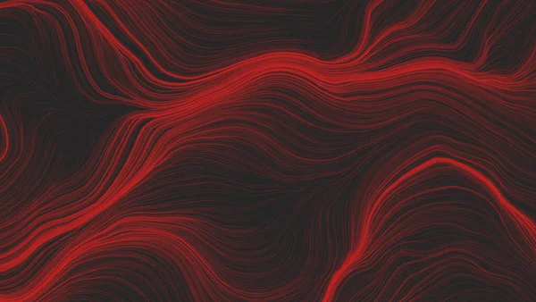 Fekete Piros Elvont Fogalom Háttér Hullámos Vonalak Háttérkép Modern Csíkokkal — Stock Fotó