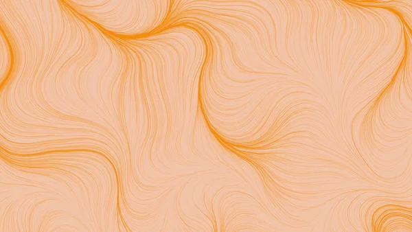 Narancs Vonalak Bézs Háttérrel Digitális Művészet Háttérkép Modern Csíkokkal Hullámos — Stock Fotó
