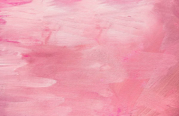 Peinture Huile Rose Texture Couleur Coups Pinceau Peinture Toile Colorée — Photo