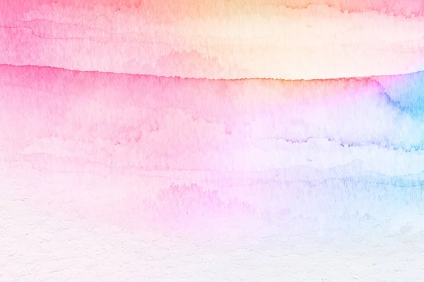 Kolorowe Akwarelowe Tło Abstrakcyjnego Zachodu Słońca Niebo Bufiastymi Chmurami Jasnych — Zdjęcie stockowe