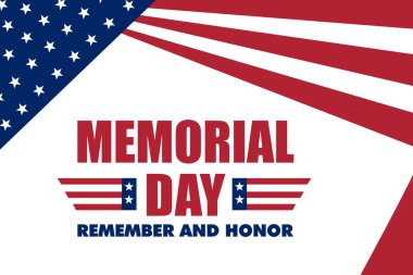 Anma Günü yazılı Amerikan bayrağı. Anma Günü vatansever imaj geçmişi