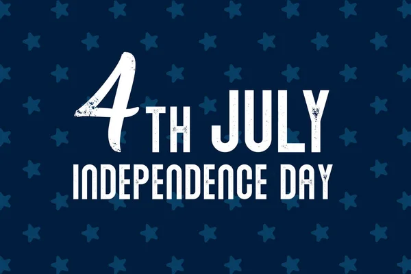 God Uavhengighetsdag Amerikanske Flagg Mot Blå Bakgrunn Juli – stockfoto