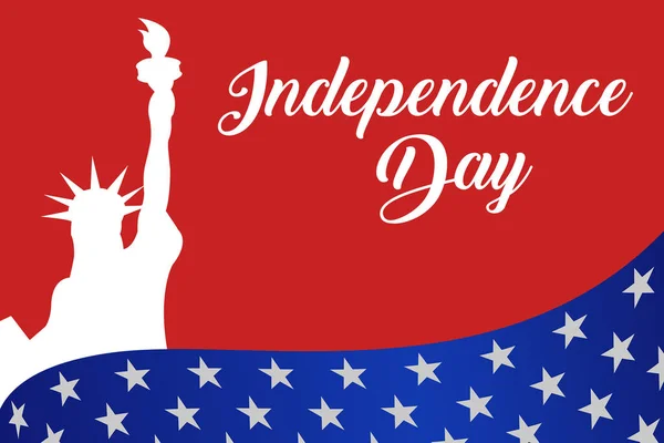 Feliz Día Independencia Banderas Americanas Sobre Fondo Azul Julio Imágenes de stock libres de derechos