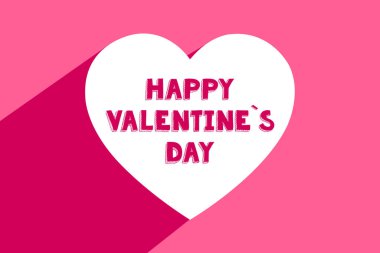 Sevgililer günün kutlu olsun. Tatil pembe arkaplan tasarımı.