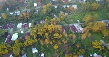 Ruteng, Doğu Nusa Tenggara, Endonezya çevresindeki hava manzarası. 