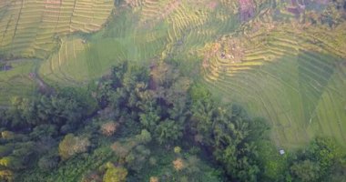 Ruteng, Doğu Nusa Tenggara, Endonezya çevresindeki hava manzarası. 