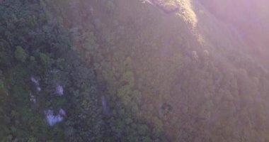 Doğu Nusa Tenggara, Endonezya 'daki Bena Geleneksel Köyü' nün Sabah Görüş Alanı. 